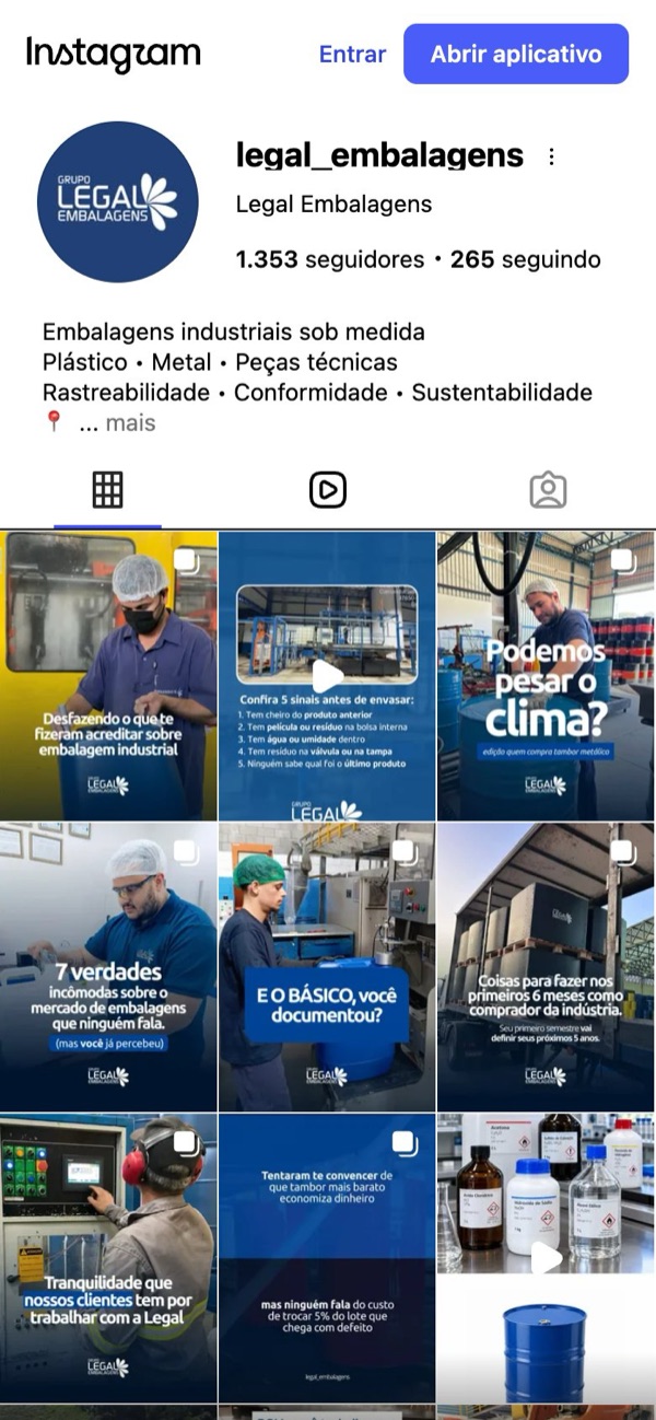 Perfil @legal_embalagens